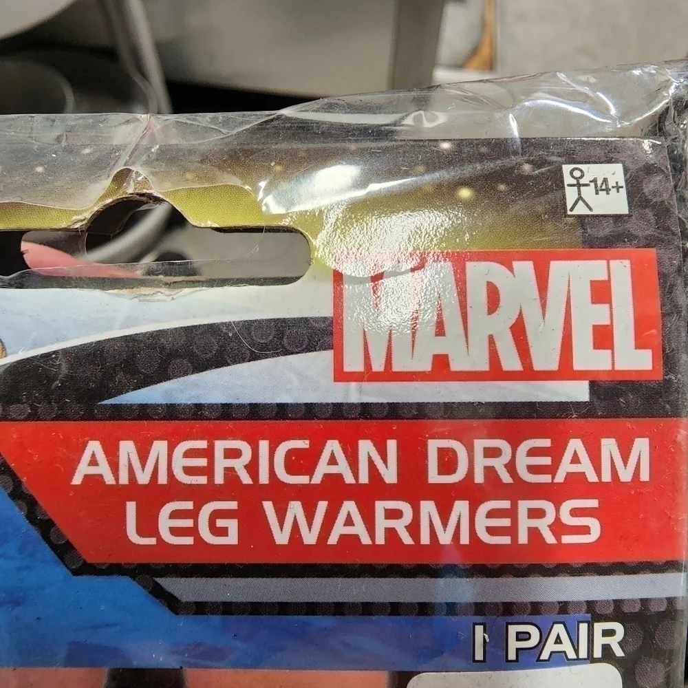 NWT Marvel American Dream Leg Warmers Halloween Costume Cosplay Women's OS New